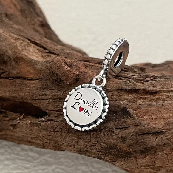 Pandora Doodle love Dog Pet Doggy S925 Silver Dangle Charm - Picture 2 of 4